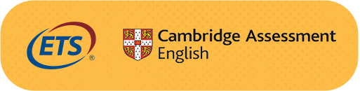 Logo ETS e Cambridge Assessment English